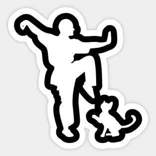 KUNG FU CAT Sticker